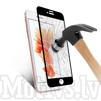 5D Tempered Glass for Apple iPhone 7 / 8 / SE (2020) (2022) 4.7" Screen 0.3mm 9H, Black | Защитное Стекло (Полноу Покрытие)