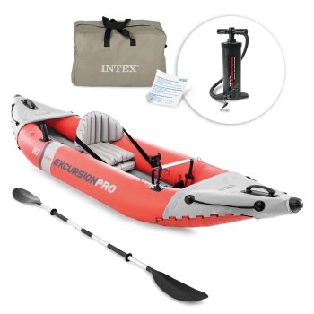 Надувной каяк Intex Excursion Pro K1 68303 с веслом и насосом