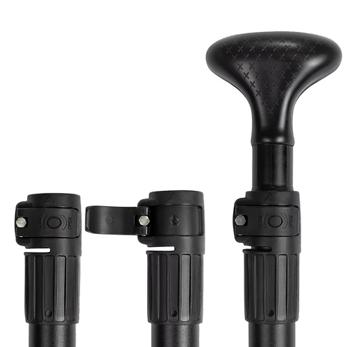 Регулируемое 4-секционное весло 229 см 2в1 Trizand, черное (2)