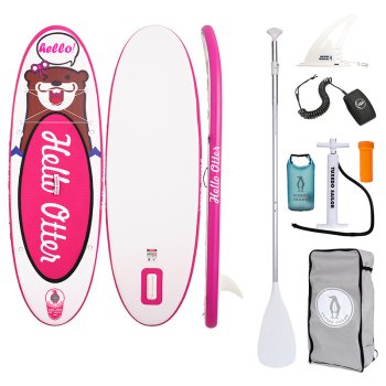 Детский надувной SUP-борд FunWater Tuxedo Sailor 240см Розовый