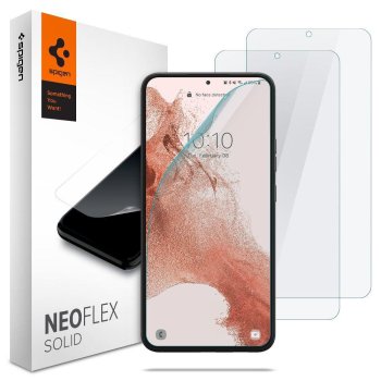 Samsung Galaxy S22 5G (SM-S901) Spigen Neo Flex Гидрогелевая Пленка для Телефона 2 щт. | Hydrogel Screen Protector