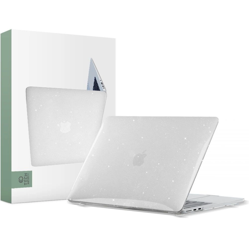 Чехол Tech-Protect SmartShell для MacBook Air 13" M2 / M3 2022-2024 - прозрачный и с...