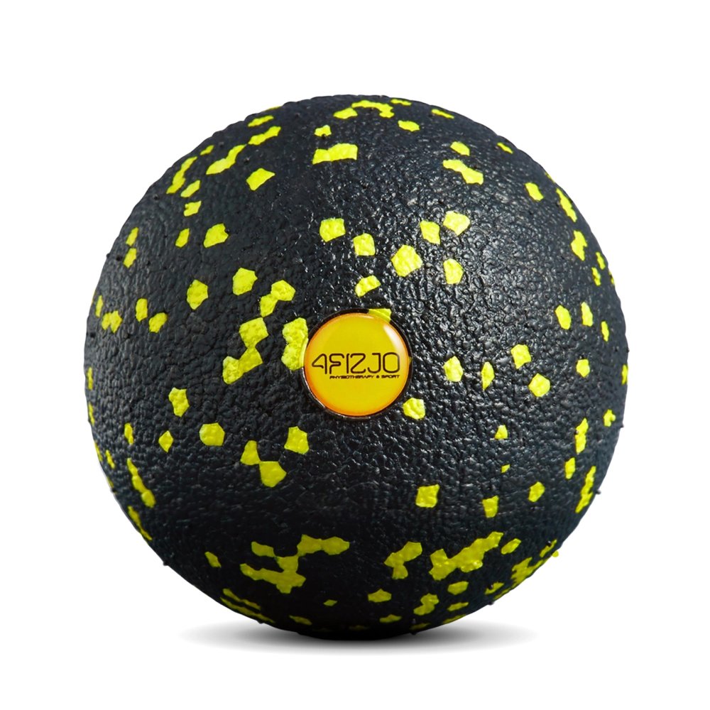 Жесткий массажный мяч EPP для МФР 8 см, желтый (3)