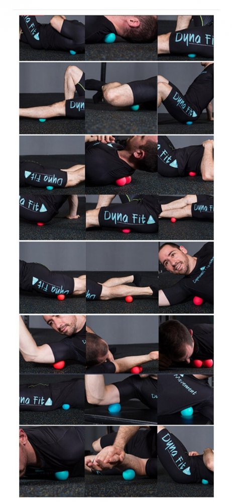 Массажный Мячик Лакросс Мяч Йога Акупунктура Терапия Триггерные... (3)