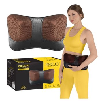 4FIZJO SHIATSU ULTRA+ Массажная Подушка Шиацу для Шеи, Массажёр для Тела с...