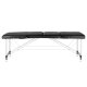 Складной стол, кушетка для массажа ALUMINUM COMFORT 3 секции, чёрный