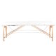 Складной стол, кушетка для массажа WOOD COMFORT 2 секции, белый