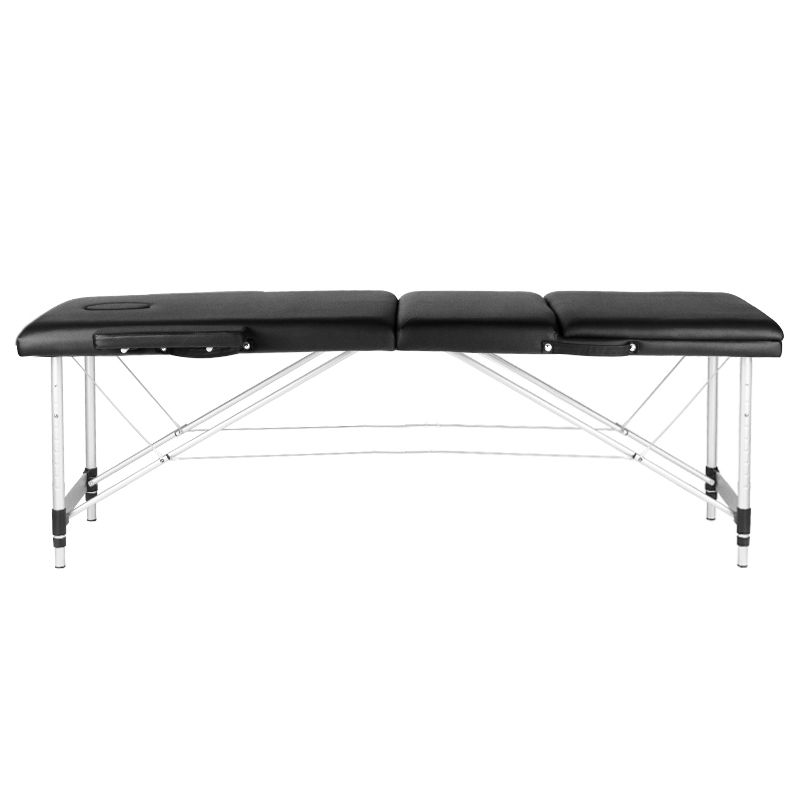 Складной стол, кушетка для массажа ALUMINUM COMFORT 3 секции, чёрный (0)