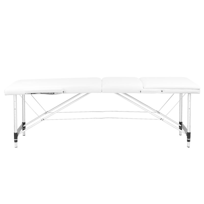 Складной стол, кушетка для массажа ALUMINUM COMFORT 3 секции, белый (0)