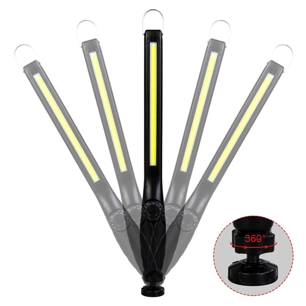 Аккумуляторная LED мастерская лампа, 8W, черная (2)