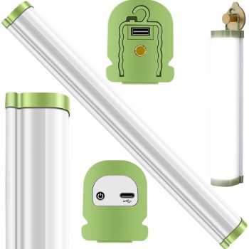 Аккумуляторный LED фонарь для мастерской с магнитом, крюком и...