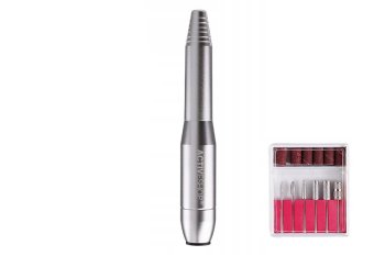 Фрезер аппарат для маникюра и педикюра Mini Pro203 12 W, серебристый