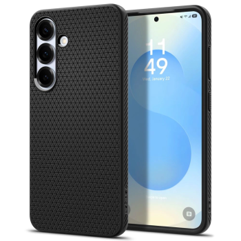 Samsung Galaxy S25 ( SM-S931 ) Spigen Liquid Air TPU Case Cover, Black | Чехол Кейс Кабура Бампер для Телефона