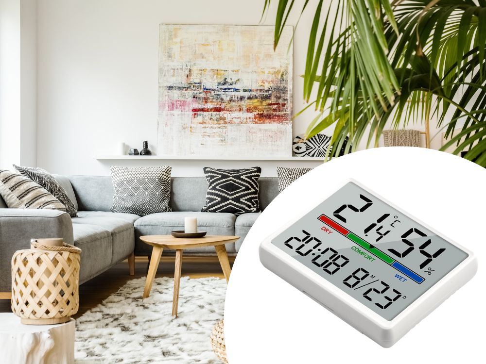 Электронная метеостанция с термометром, гигрометром и LCD... (3)