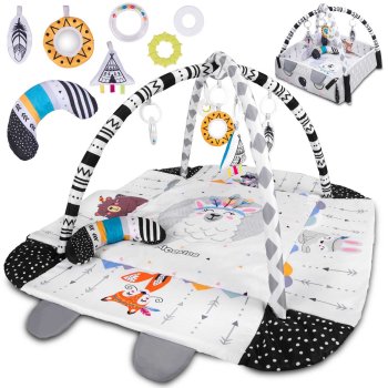 Boho Ricokids Интерактивный детский развивающий коврик, 110x100см