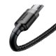 Кабель Micro USB Baseus Cafule 2.4A 1м Серый/Черный