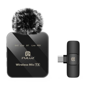 Беспроводной лавальный микрофон PULUZ PU648B (USB-C)