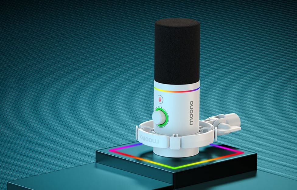 Динамический микрофон Maono PD200x (белый) | Dynamic Microphone (3)