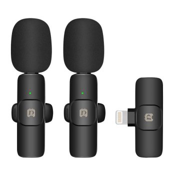 Беспроводной петличный микрофон Puluz PU3150B Lightning