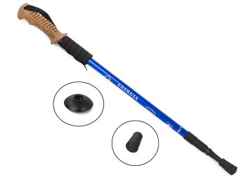 Cкандинавские палки телескопические 2шт. , Синий | Nordic Walking Pole Set