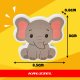 Игрушки для ванной из пены Животные с органайзером Kruzzel 26600