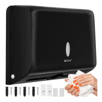 Диспенсер для бумажных полотенец Ruhhy ZZ настенный, черный