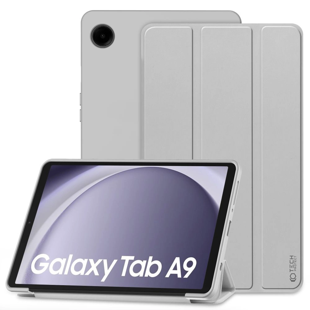 Samsung Galaxy Tab A9 ( SM-X110 / X115 ) Trifold Tech-Protect SmartCase Protective Cover Case, Gray | Чехол Книжка для Планшета