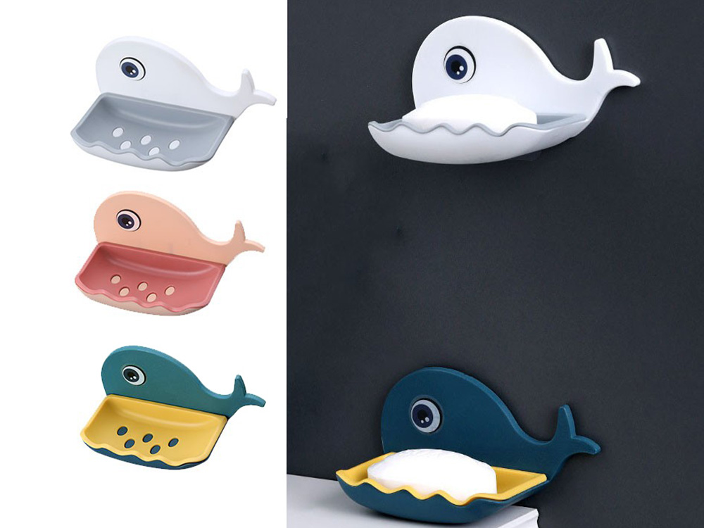 Мыльница с дренажем в форме кита (4)