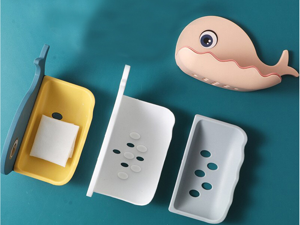 Мыльница с дренажем в форме кита (5)