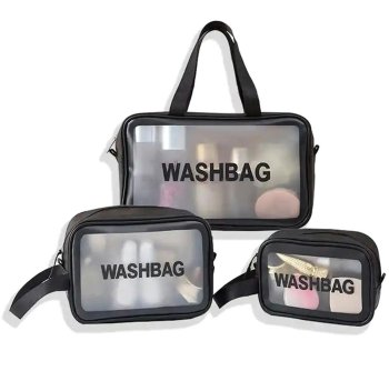 Водонепроницаемые дорожные косметички, набор из 3 штук | Travel Makeup Bags Washbag