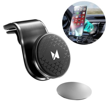 Wozinsky Universal Magnetic Car Bracket Mount Phone Holder for Air Outlet, Black | Держатель для...