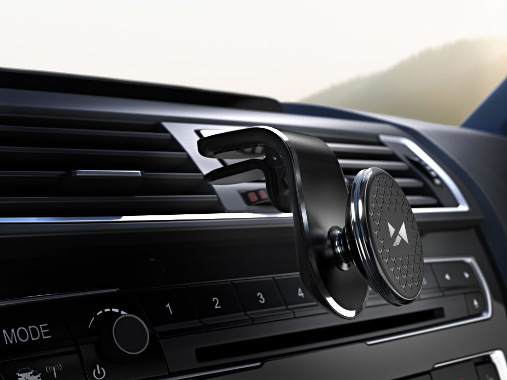 Wozinsky Universal Magnetic Car Bracket Mount Phone Holder for Air Outlet, Black | Держатель для... (1)