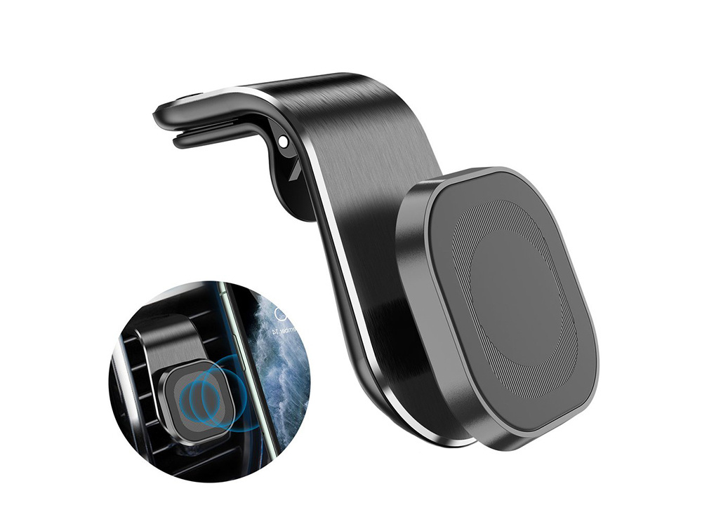 Магнитный держатель для телефона в машину на решетку дефлектора,... (1)