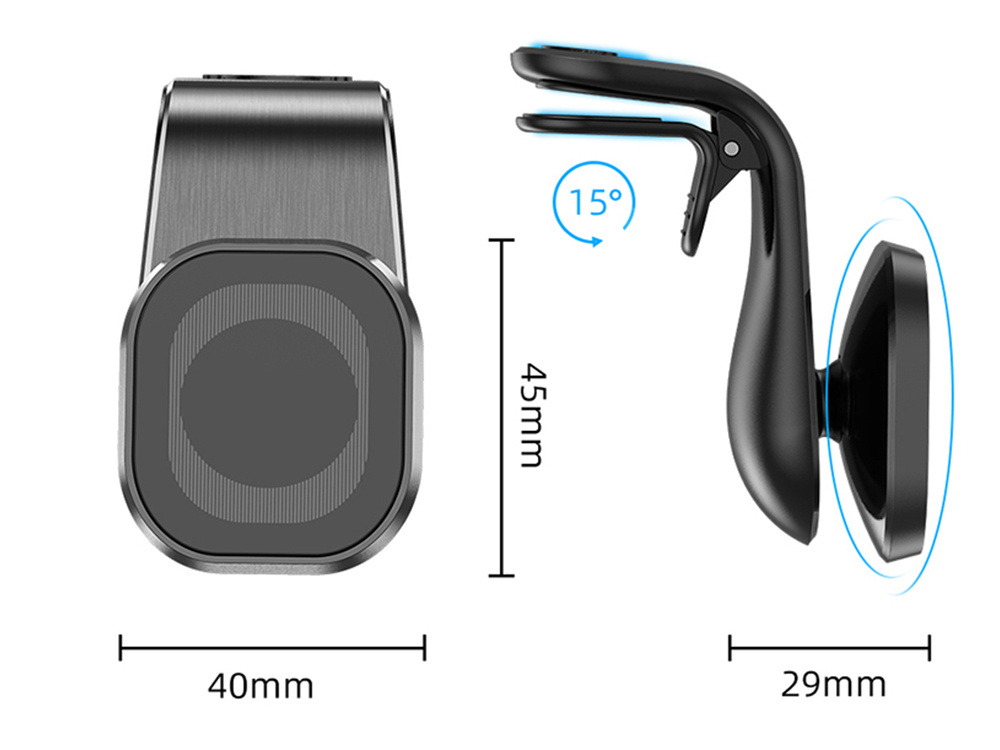 Магнитный держатель для телефона в машину на решетку дефлектора,... (3)