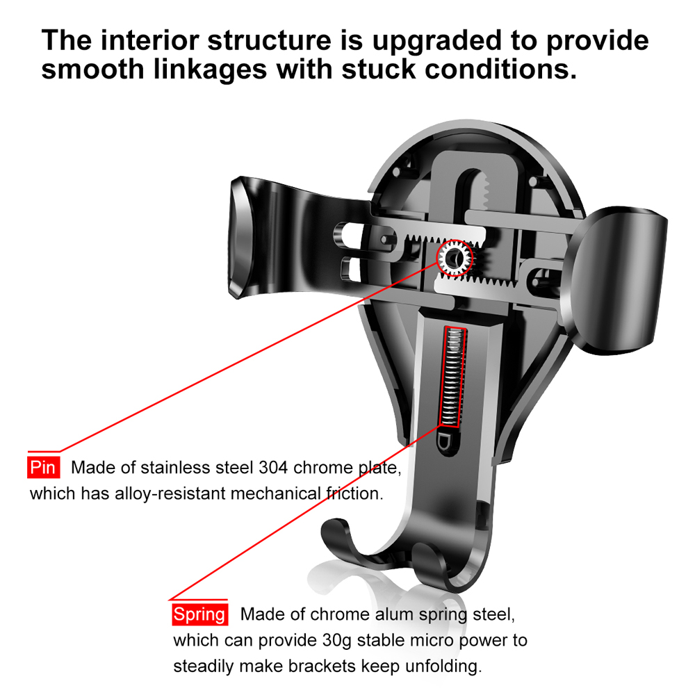 Baseus Osculum Gravity Car Mount Dashboard Windshield Phone Bracket Holder, Red | Держатель для... (0)