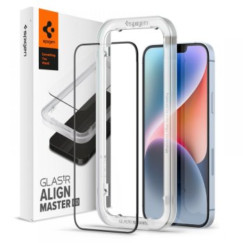 Apple iPhone 13 / 13 Pro / 14 6.1'' Spigen ALM GLAS.TR Tempered Glass 2-Pack | Защитное Стекло на Экран 2 щт.