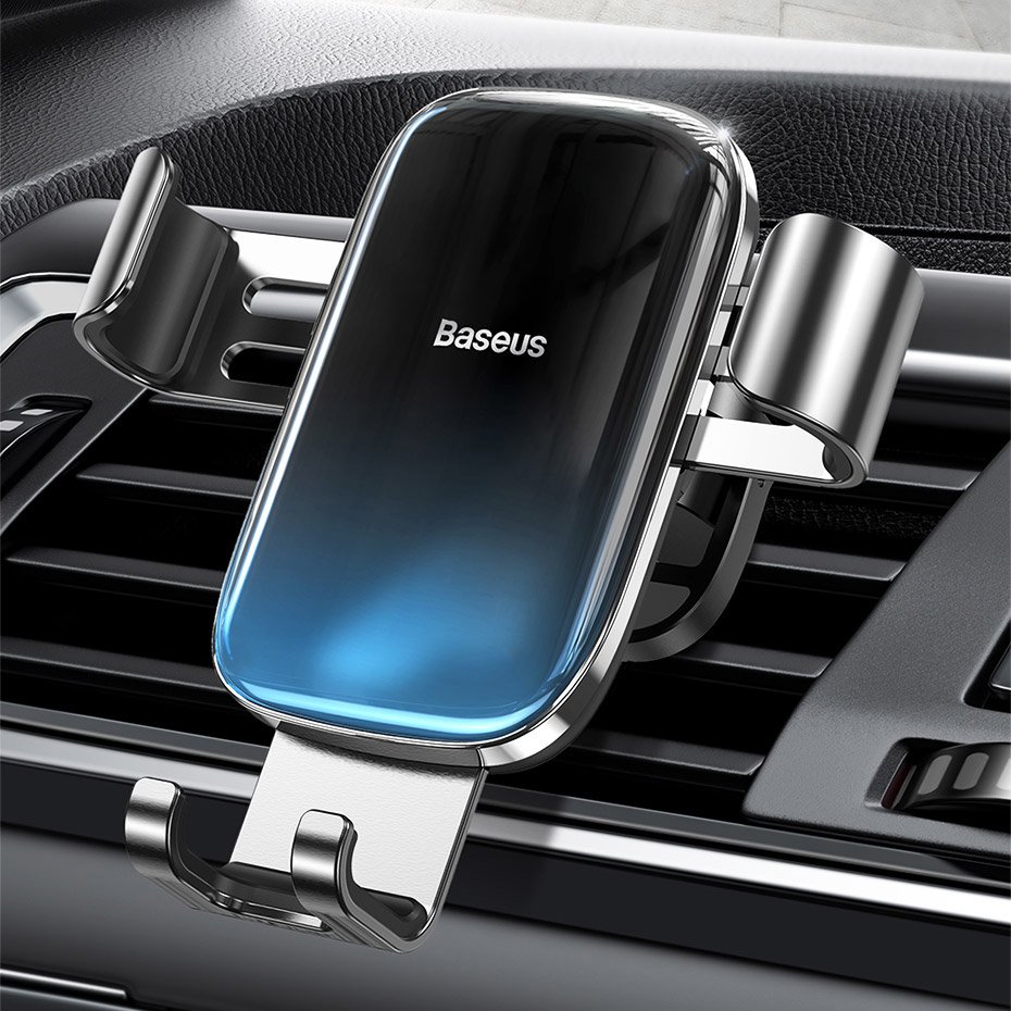 Baseus Glaze Gravity Car Mount Phone Holder, Black | Авто Держатель для Телефона (2)