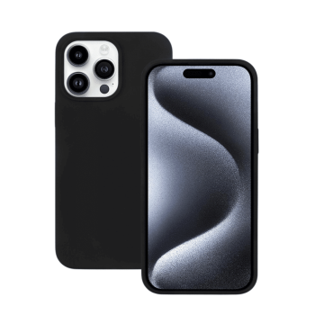 Apple iPhone 16 Pro 6.3'' Matt Silicone Color Case Cover, Black | Чехол Обложка Бампер Кабура для Телефона
