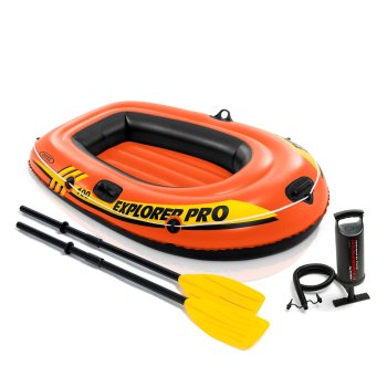 Надувная лодка Intex Explorer Pro 100 3в1 58355 с веслами и насосом