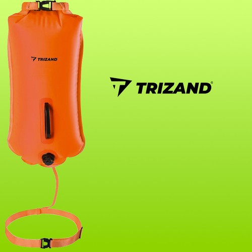 Trizand 23924 Буй для плавания 2в1 с гермомешком, 35 л, оранжевый (0)