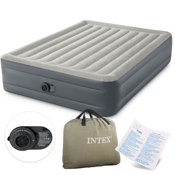 Двуспальный надувной матрас Intex 203x152 см со встроенным насосом 64126ND