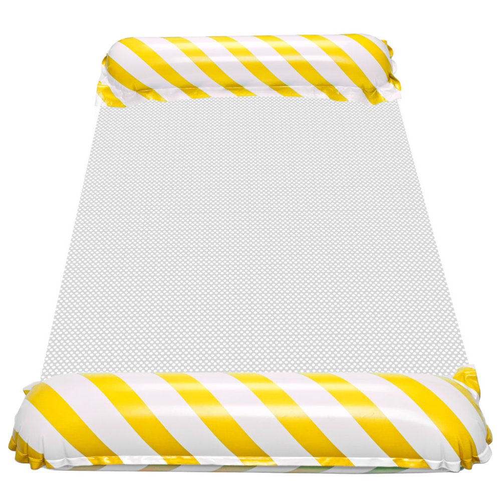 Надувной матрас-гамак для плавания и отдыха на воде, желтый (3)