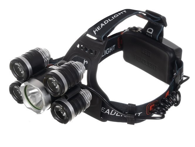Перезаряжаемый Налобный Фонарь Прожектор на Голову 5 x LED T6 CREE |... (2)