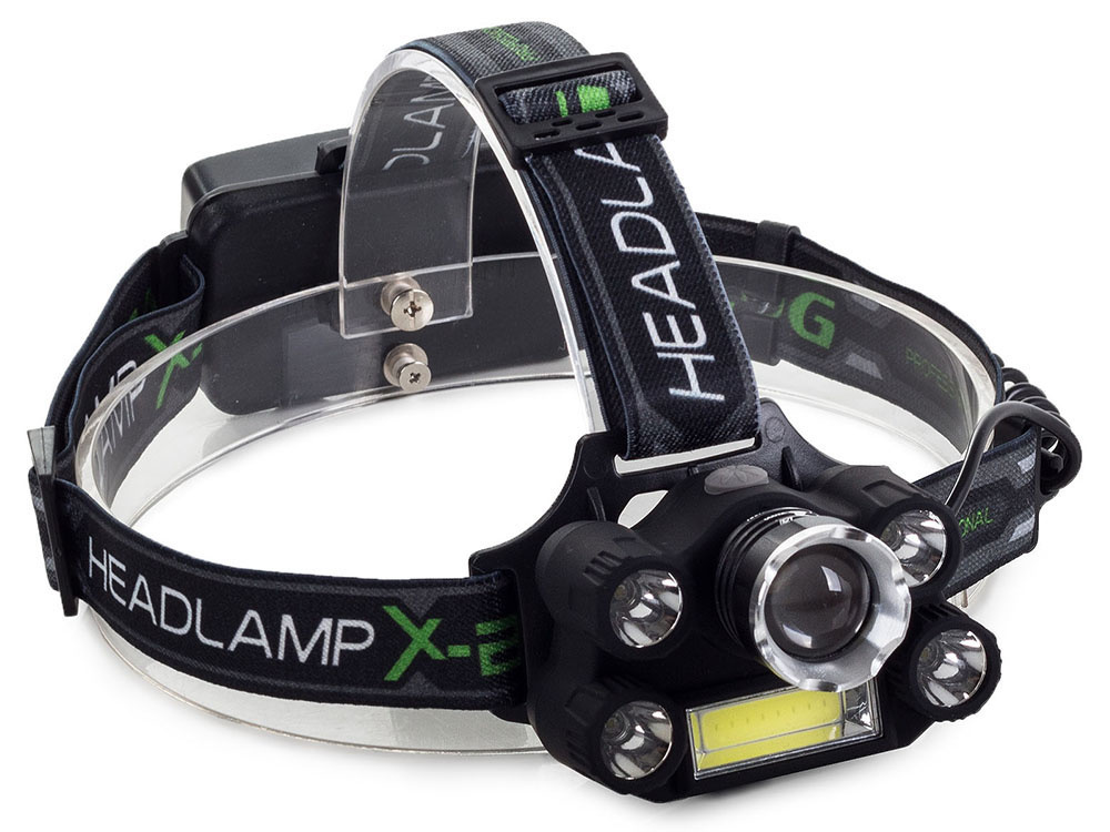 Аккумуляторный налобный фонарь Bailong T63 5x LED COB CREE XM-L T6 с зумом (0)