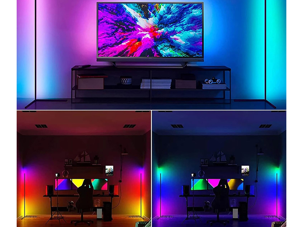 RGB LED Напольный Угловой Светодиодный Светильник Лампа Освещение,... (3)