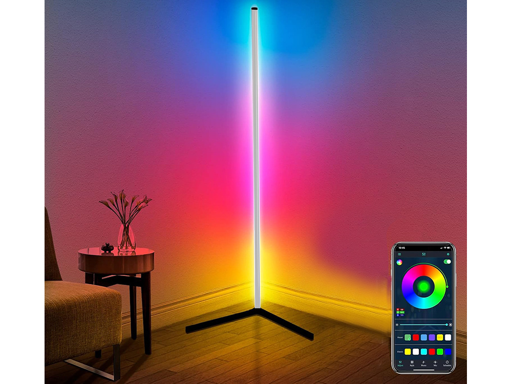RGB LED Напольный Угловой Светодиодный Светильник Лампа Освещение,... (4)