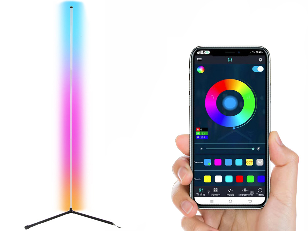 RGB LED Напольный Угловой Светодиодный Светильник Лампа Освещение,... (5)