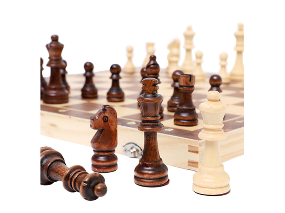 Набор для игры в шахматы, шашки и нарды, 3в1 | Chess Checkers and Backgammon Game Set (3)