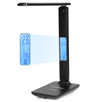 Настольная лампа LED Huslog с беспроводной зарядкой и дисплеем OW-3912,...