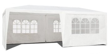 Садовый павильон шатер MultiGarden 3x6 м с 6 стенками, белый